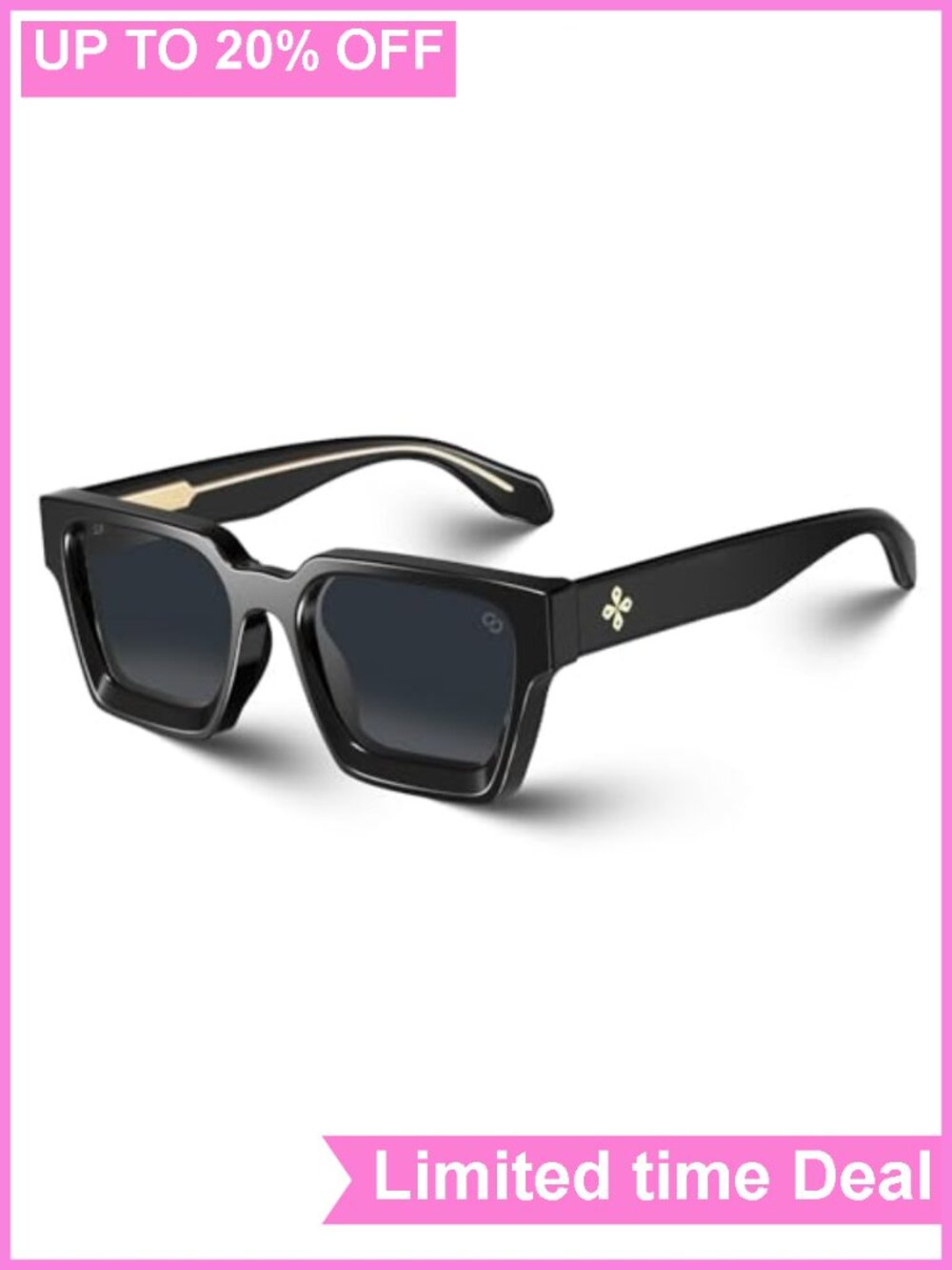 Rectangle Sunglasses UV400 Protection for Women Men Wire Core TR90